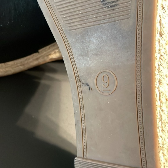 A New Day Women's Wedges Size 9 Black Espadrilles Wedge Sandals Relaxed Vibe - Picture 5 of 10